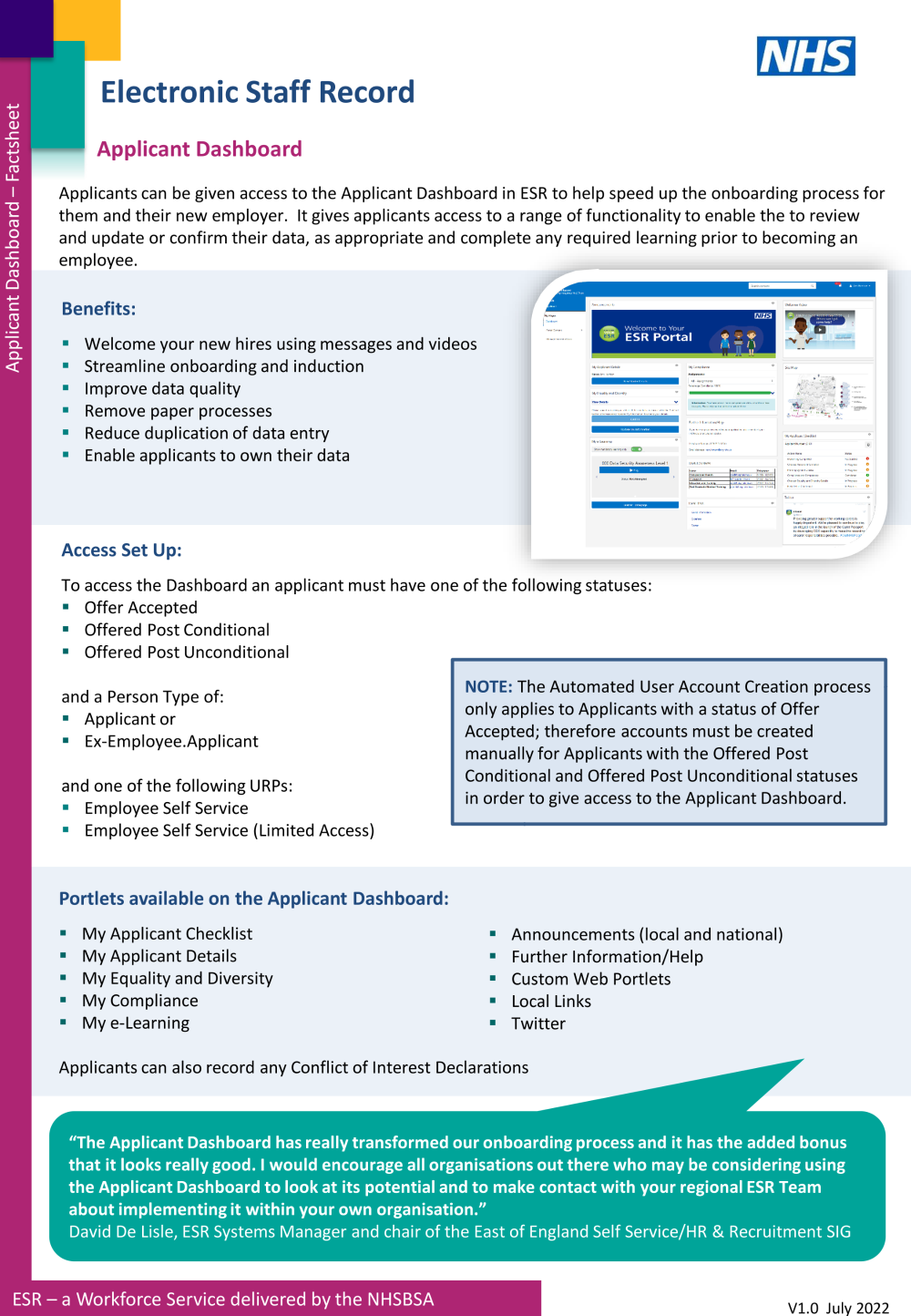 Browse Content ESR Hub NHS Electronic Staff Record