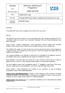 UN3185- Known Error Log- 20.07.2022.pdf Thumbnail