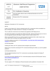 UN3213 - TPLY Notification of Downtime.pdf Thumbnail