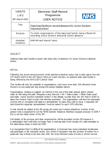 UN3275 - Data Load facility to record absence for Junior Doctors Industrial Action.pdf Thumbnail