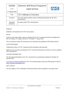 UN3336 - TPLY Notification of Downtime.pdf Thumbnail