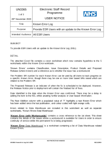 UN3365 - Known Error Log 16.11.2023.pdf Thumbnail