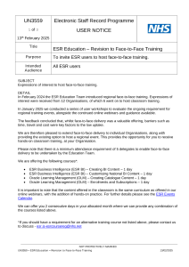 UN3559 - ESR Education - Revision to Face-to-Face Training.pdf Thumbnail