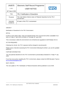 UN3575 - TPLY Notification of Downtime.pdf Thumbnail