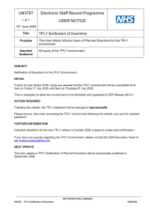 UN3767 - TPLY Notification of Downtime.pdf Thumbnail