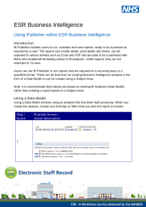ESRBI - Using Publisher with ESR Business Intelligence.pdf Thumbnail