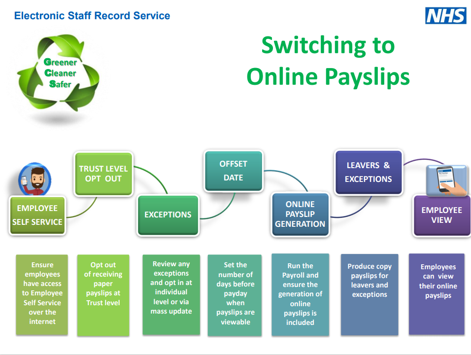 Picture of online payslip implementation steps