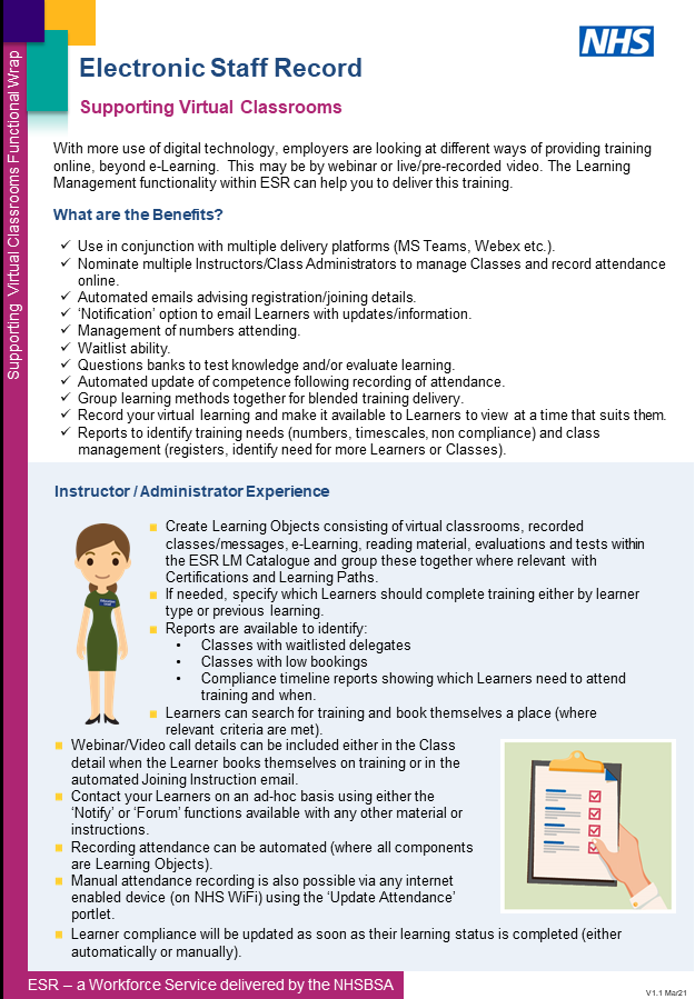 Supporting Virtual Classrooms Functional Guide